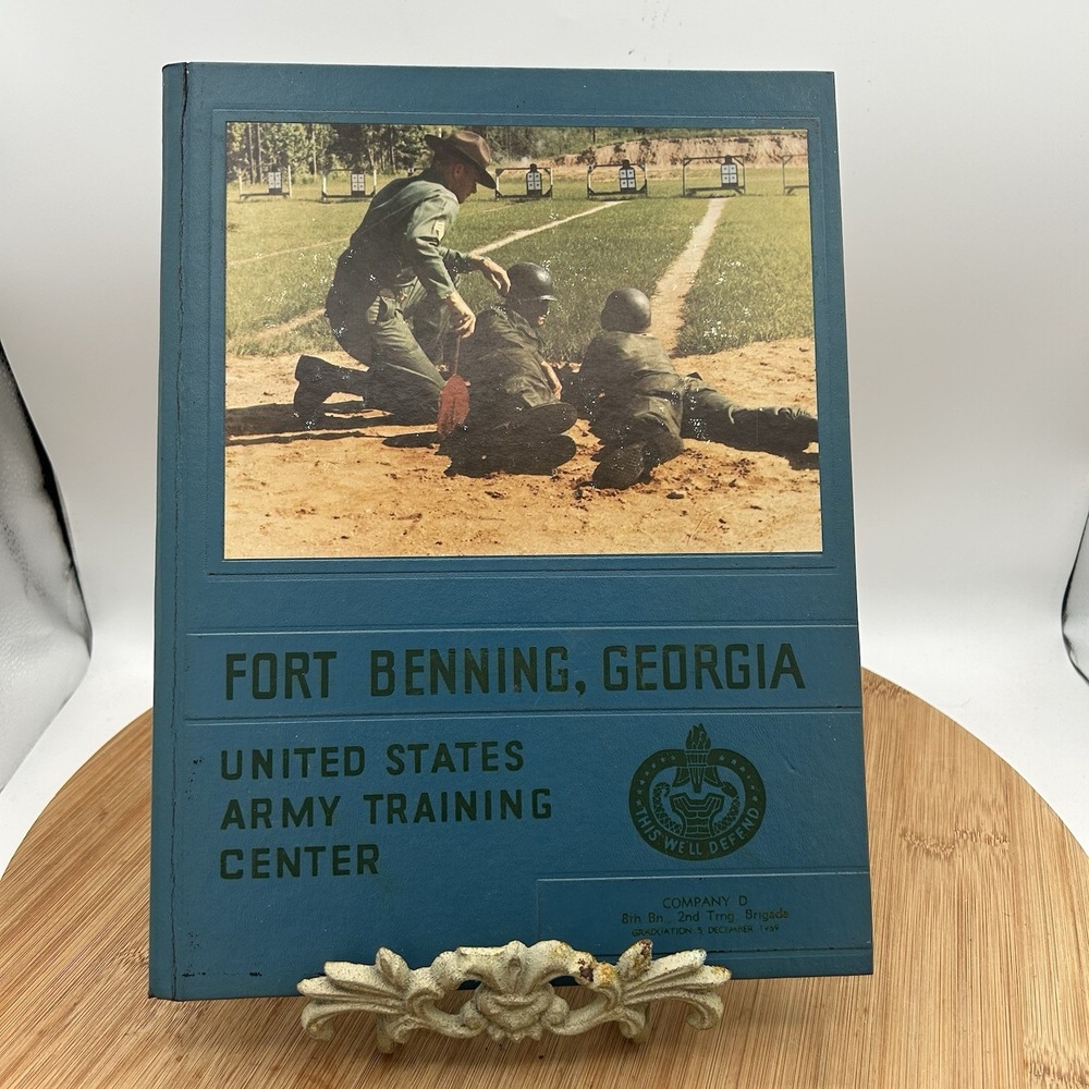 1969 Ft Benning Georgia Army Training Center Yearbook Company D-7th Bn. 2nd Brig